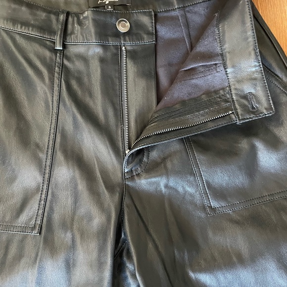 7 For All Mankind Faux Leather Cargo Pants - Picture 4 of 16
